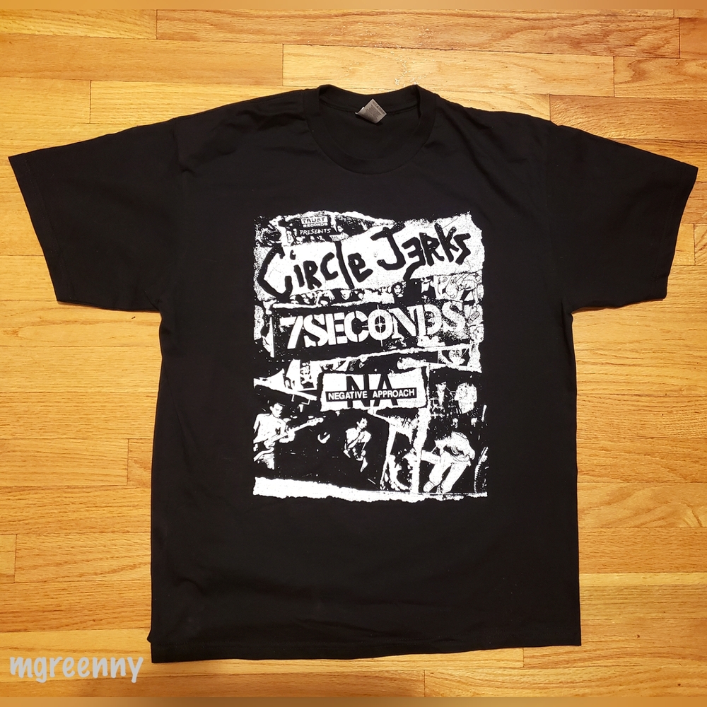 Circle Jerks 7 Seconds Concert T Shirt Unisex